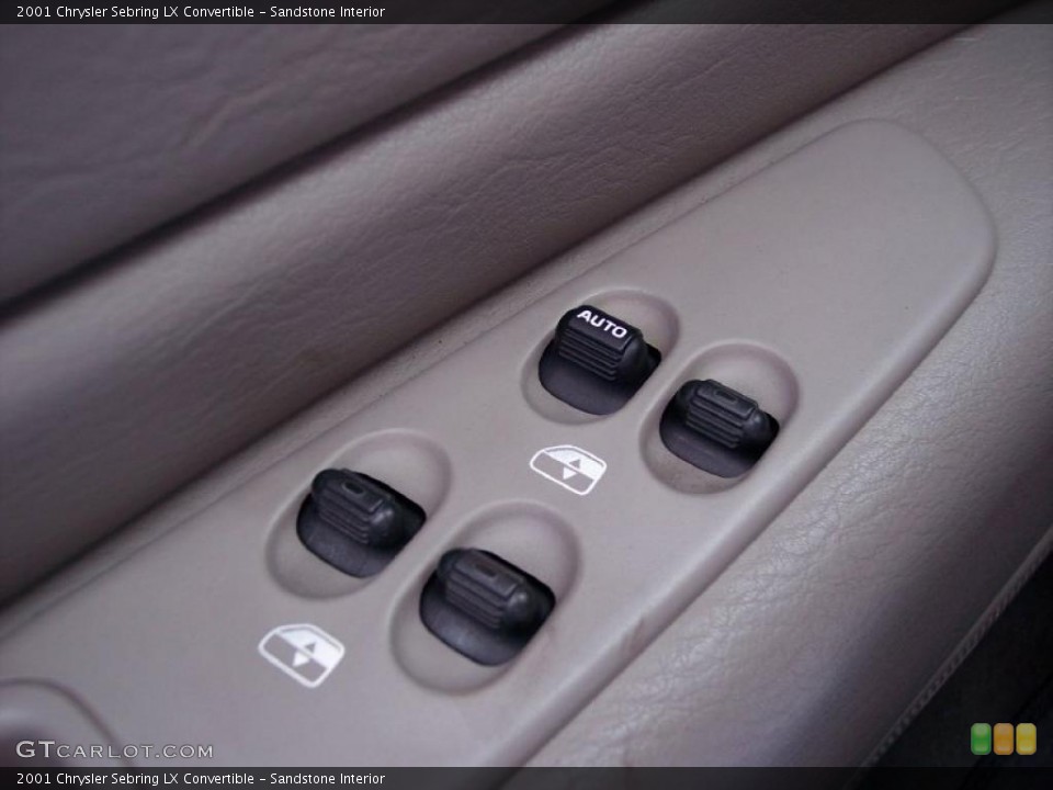 Sandstone Interior Controls for the 2001 Chrysler Sebring LX Convertible #46914704