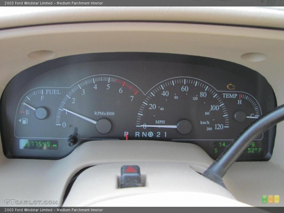 Medium Parchment Interior Gauges for the 2003 Ford Windstar Limited #46915142