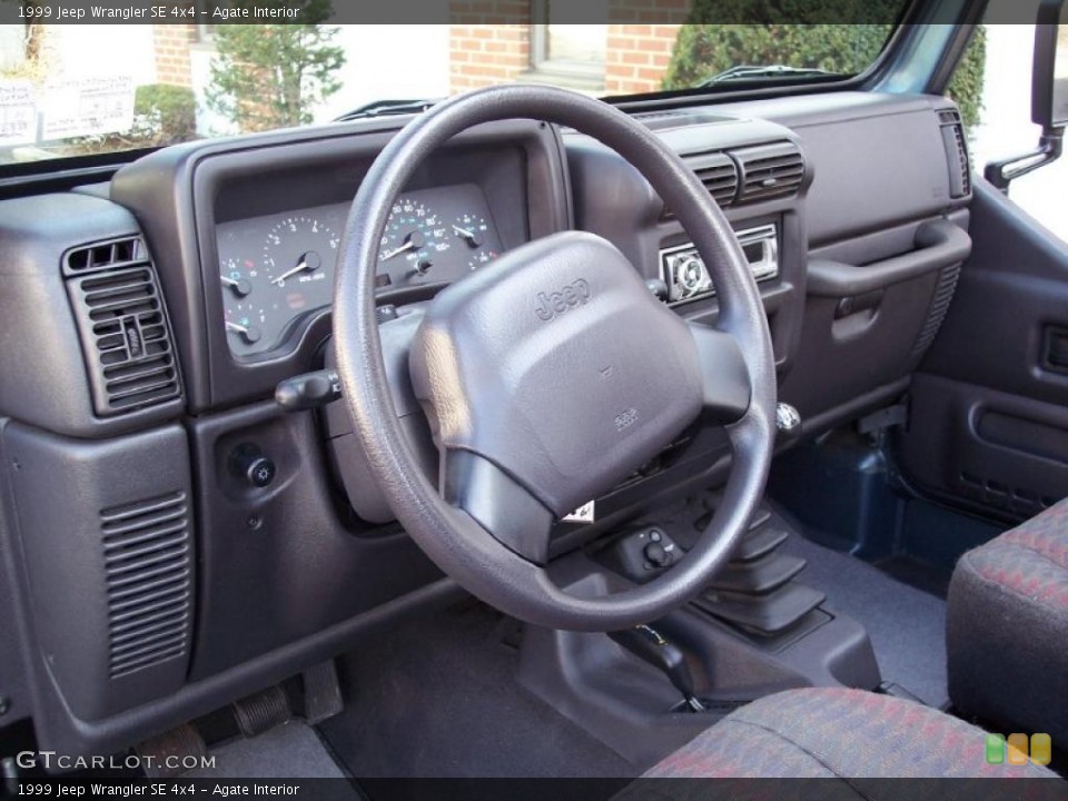 Agate Interior Prime Interior for the 1999 Jeep Wrangler SE 4x4 #46916135