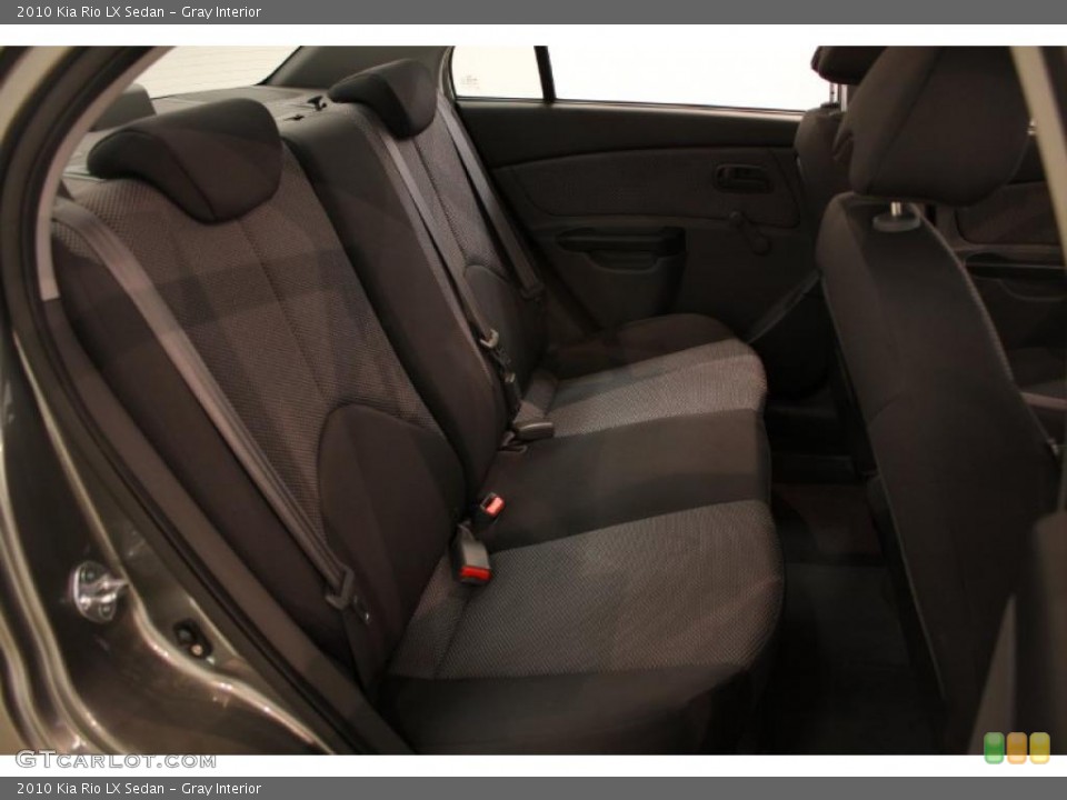 Gray Interior Photo for the 2010 Kia Rio LX Sedan #46916636