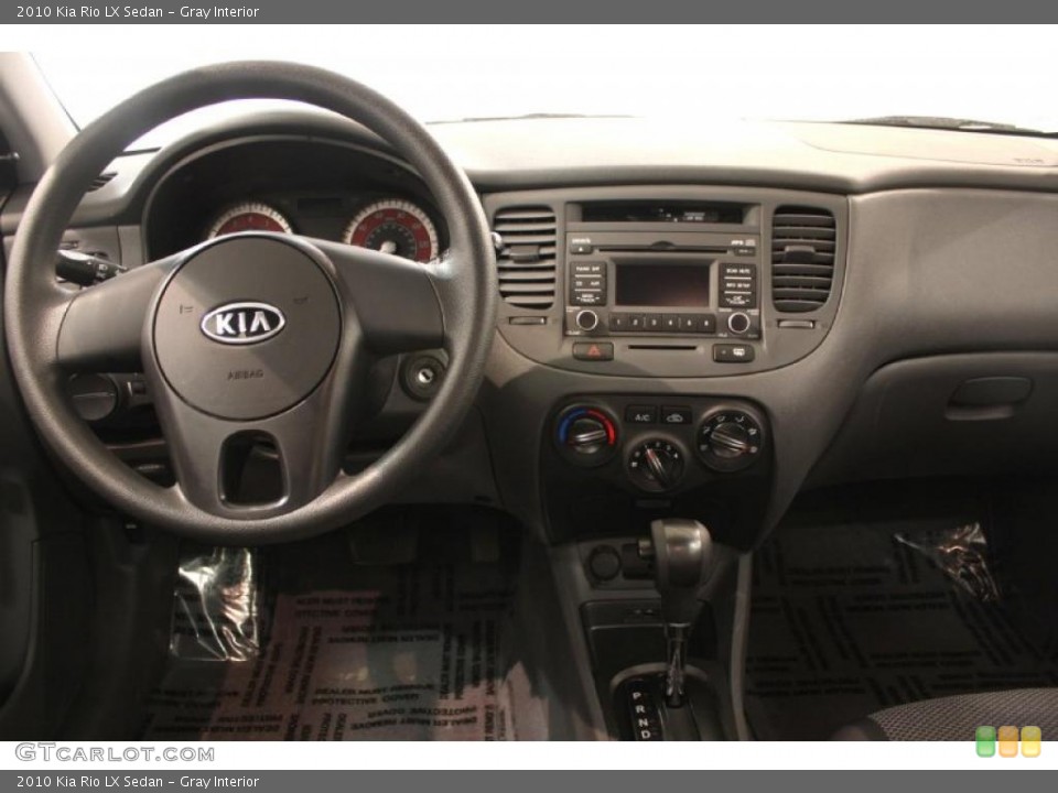 Gray Interior Dashboard for the 2010 Kia Rio LX Sedan #46916654