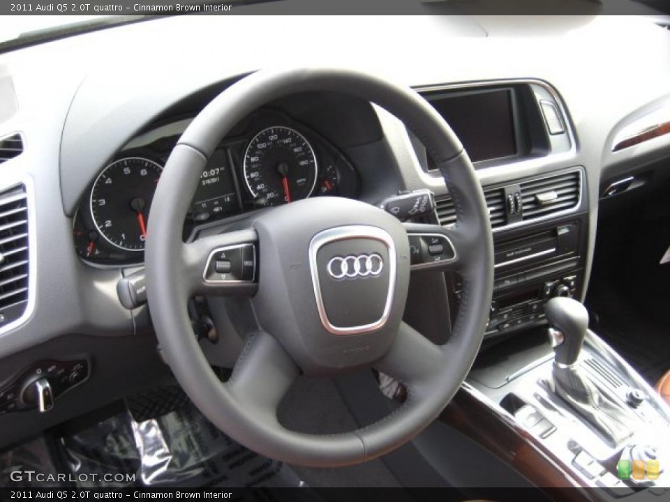 Cinnamon Brown Interior Steering Wheel for the 2011 Audi Q5 2.0T quattro #46918124
