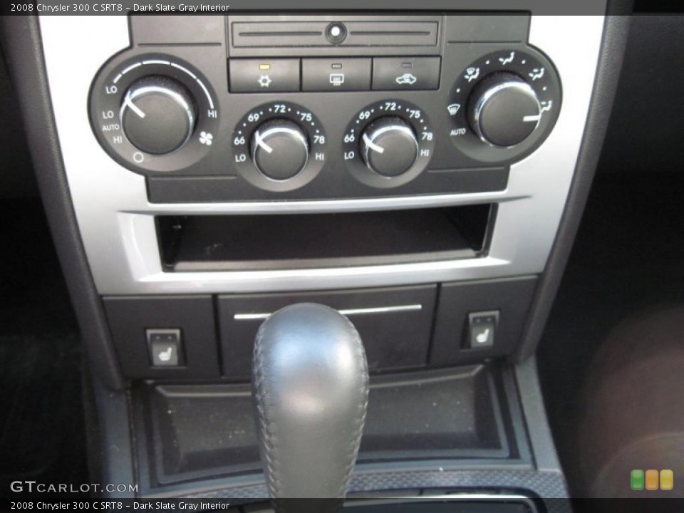 Dark Slate Gray Interior Controls for the 2008 Chrysler 300 C SRT8 #46918490