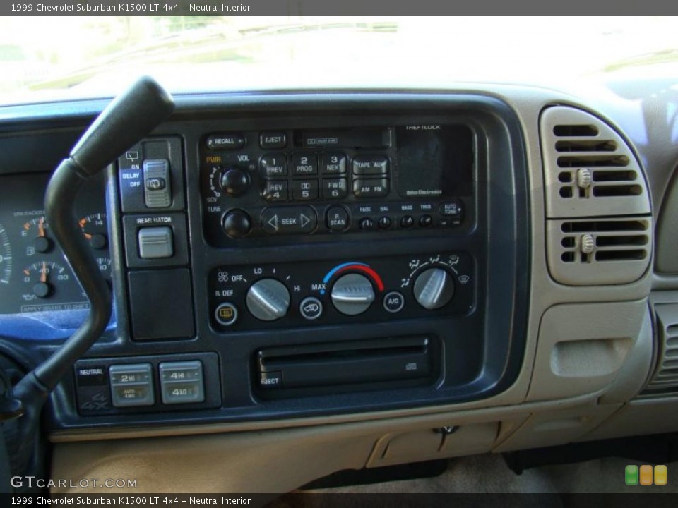 Neutral Interior Controls for the 1999 Chevrolet Suburban K1500 LT 4x4 #46920944