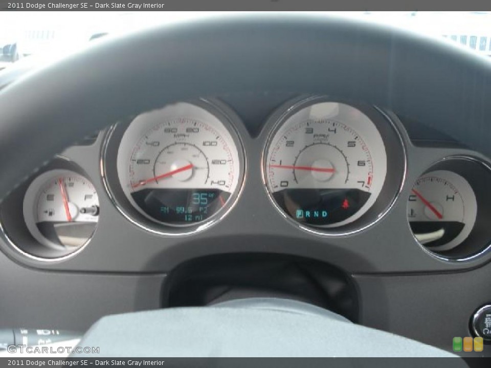 Dark Slate Gray Interior Gauges for the 2011 Dodge Challenger SE #46921271