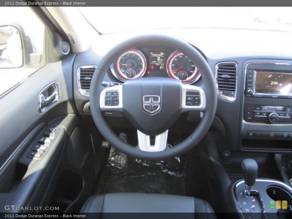 Black Interior Steering Wheel for the 2011 Dodge Durango Express #46922768