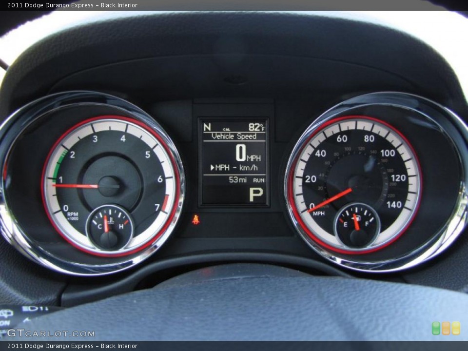 Black Interior Gauges for the 2011 Dodge Durango Express #46922795