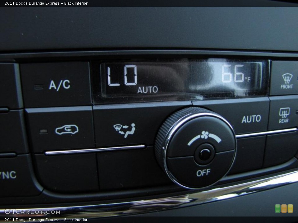 Black Interior Controls for the 2011 Dodge Durango Express #46922816