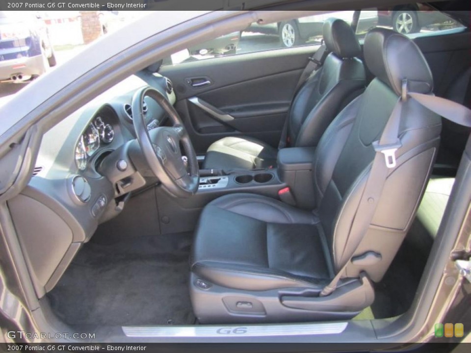 Ebony Interior Photo for the 2007 Pontiac G6 GT Convertible #46924262