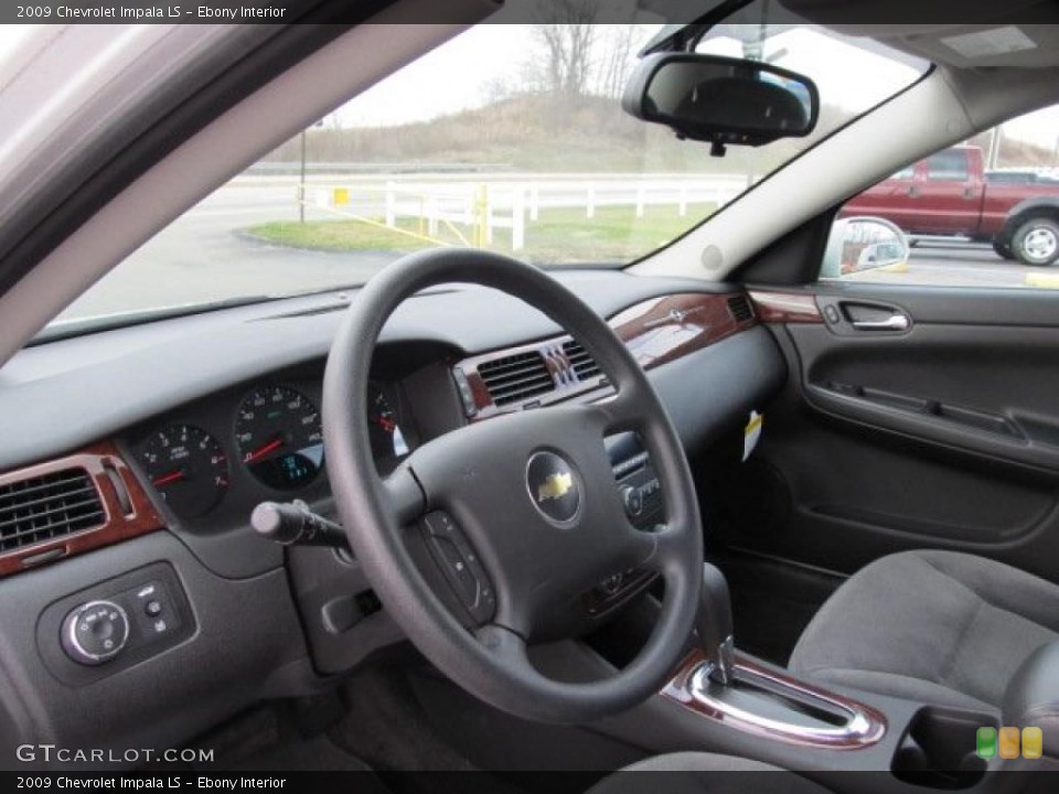 Ebony Interior Steering Wheel for the 2009 Chevrolet Impala LS #46925663