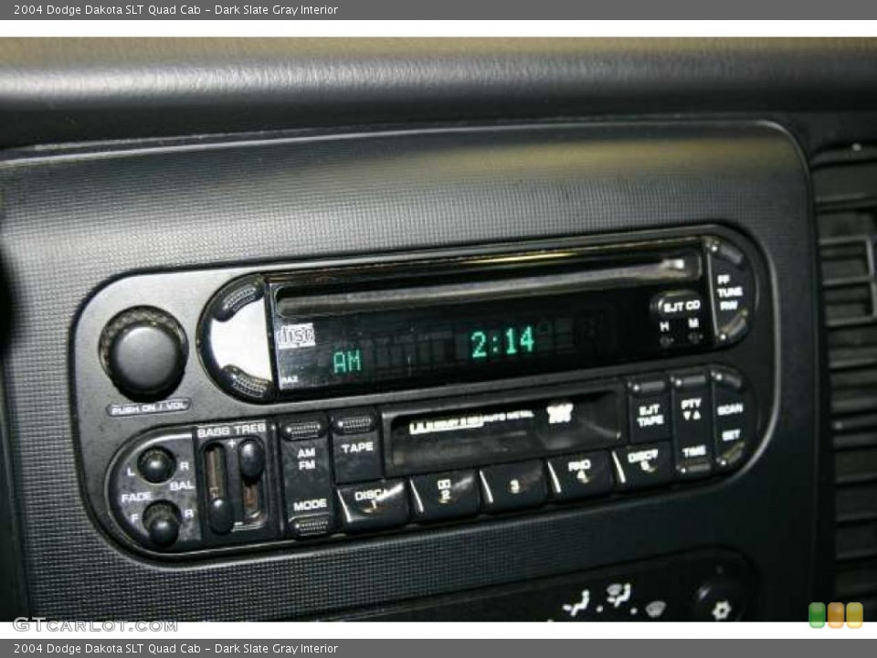 Dark Slate Gray Interior Controls for the 2004 Dodge Dakota SLT Quad Cab #46926851