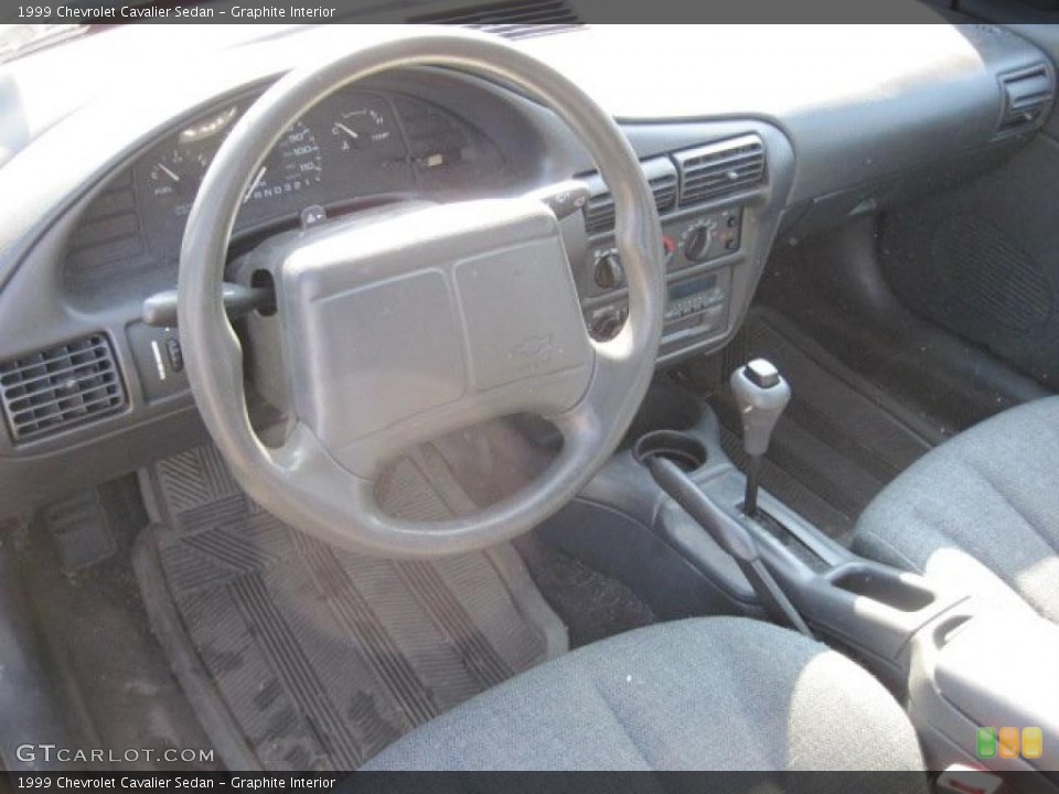Graphite Interior Prime Interior for the 1999 Chevrolet Cavalier Sedan #46927019