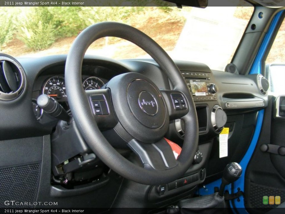 Black Interior Dashboard for the 2011 Jeep Wrangler Sport 4x4 #46927598