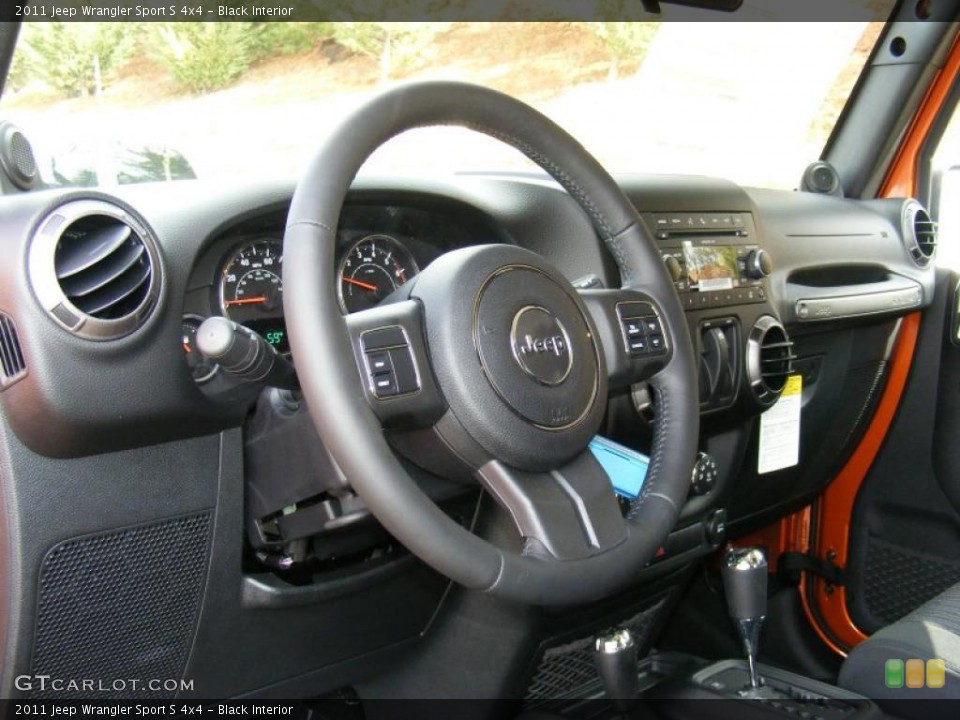 Black Interior Dashboard for the 2011 Jeep Wrangler Sport S 4x4 #46927766
