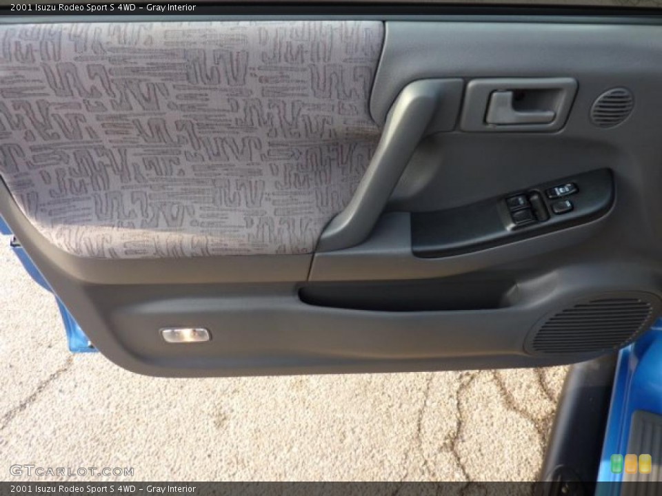 Gray Interior Door Panel for the 2001 Isuzu Rodeo Sport S 4WD #46928414