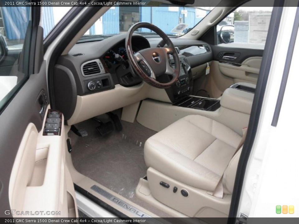 Cocoa/Light Cashmere Interior Photo for the 2011 GMC Sierra 1500 Denali Crew Cab 4x4 #46931087