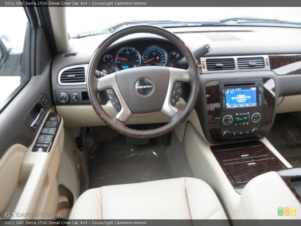Cocoa/Light Cashmere Interior Photo for the 2011 GMC Sierra 1500 Denali Crew Cab 4x4 #46931150