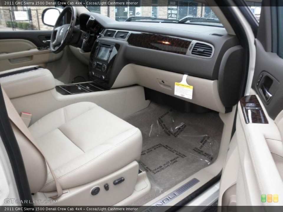Cocoa/Light Cashmere Interior Photo for the 2011 GMC Sierra 1500 Denali Crew Cab 4x4 #46931225