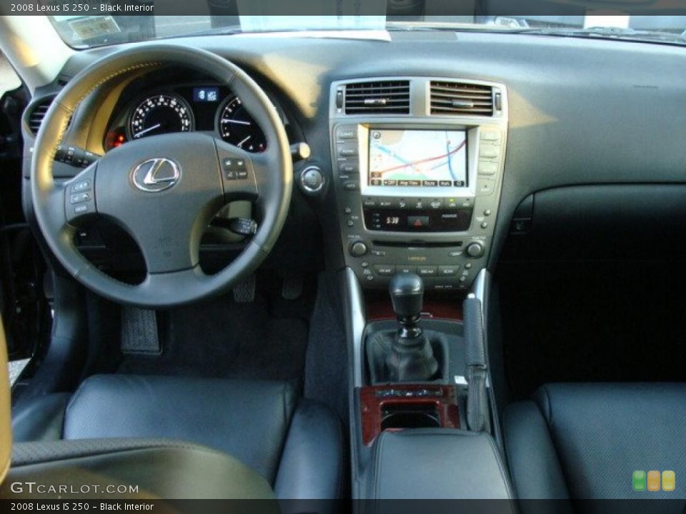 Black Interior Dashboard for the 2008 Lexus IS 250 #46932461