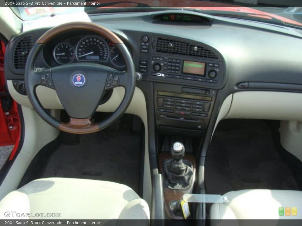 Parchment Interior Dashboard for the 2004 Saab 9-3 Arc Convertible #46932770