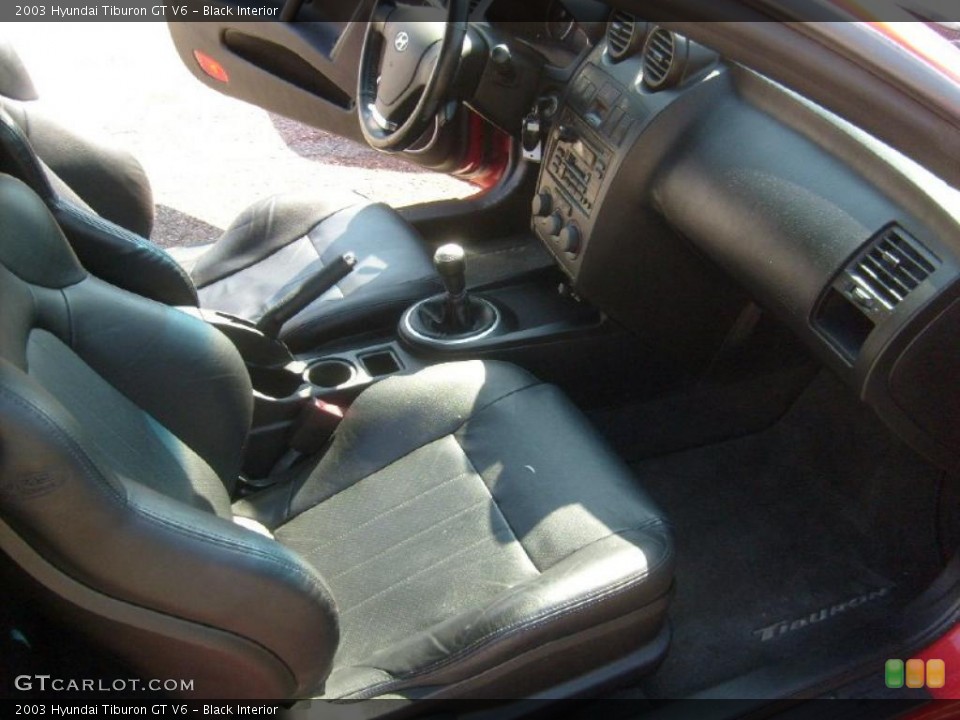 Black Interior Photo for the 2003 Hyundai Tiburon GT V6 #46934663
