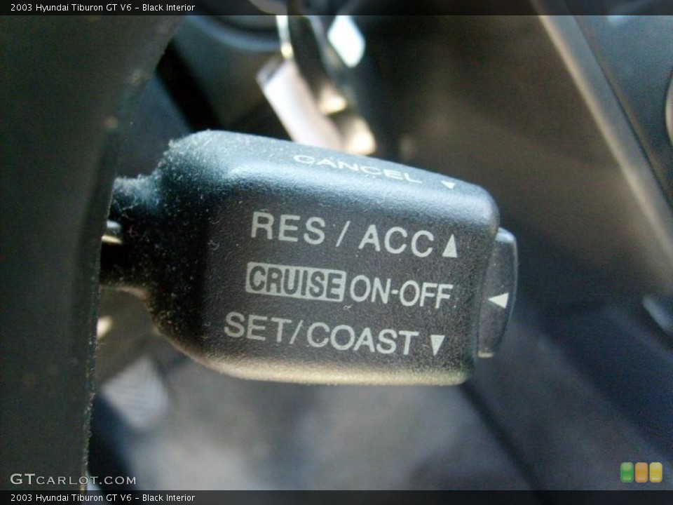 Black Interior Controls for the 2003 Hyundai Tiburon GT V6 #46934687