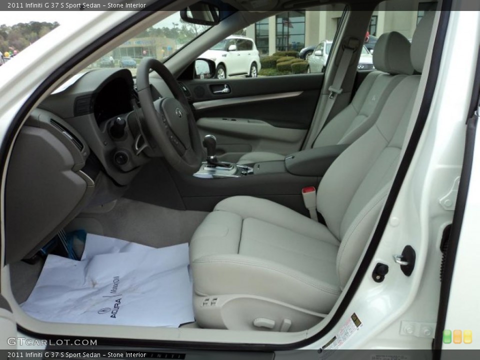 Stone Interior Photo for the 2011 Infiniti G 37 S Sport Sedan #46935567