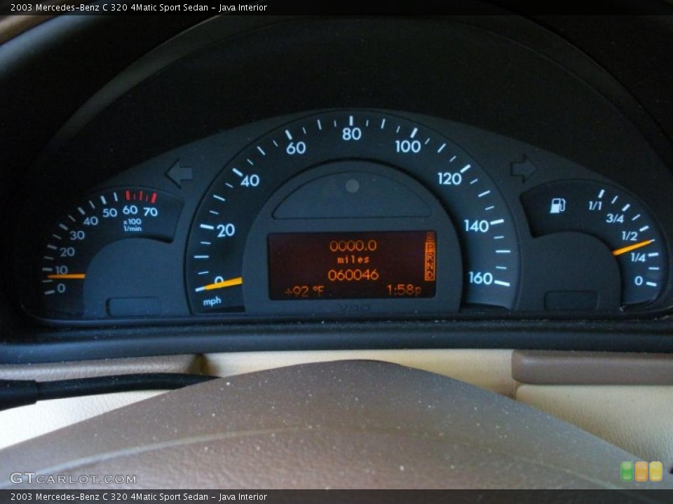Java Interior Gauges for the 2003 Mercedes-Benz C 320 4Matic Sport Sedan #46937766
