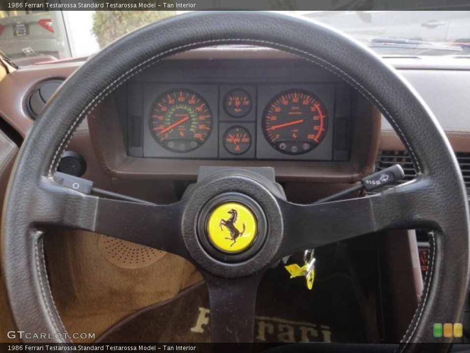 Tan Interior Steering Wheel for the 1986 Ferrari Testarossa  #46938384