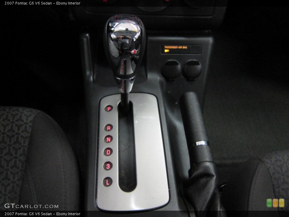 Ebony Interior Transmission for the 2007 Pontiac G6 V6 Sedan #46939050