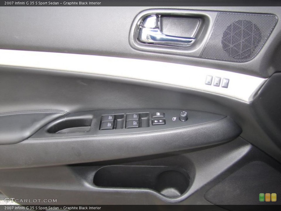 Graphite Black Interior Door Panel for the 2007 Infiniti G 35 S Sport Sedan #46939374