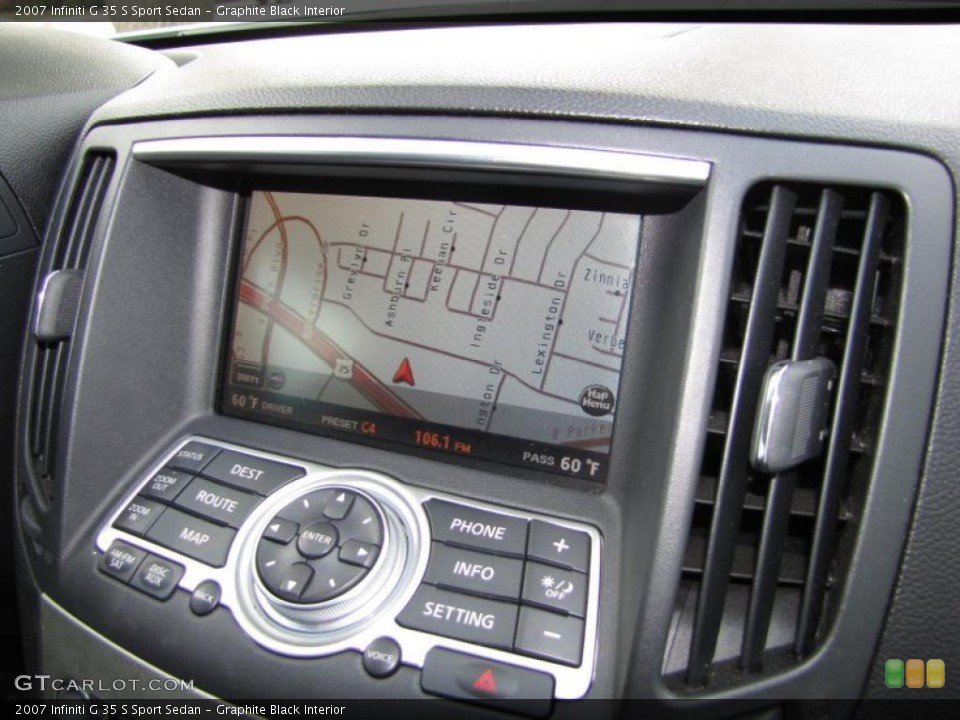 Graphite Black Interior Navigation for the 2007 Infiniti G 35 S Sport Sedan #46939446