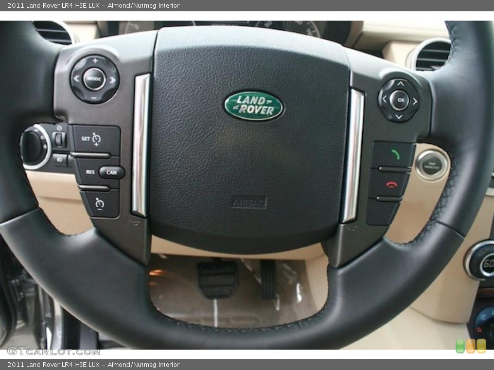 Almond/Nutmeg Interior Steering Wheel for the 2011 Land Rover LR4 HSE LUX #46940139