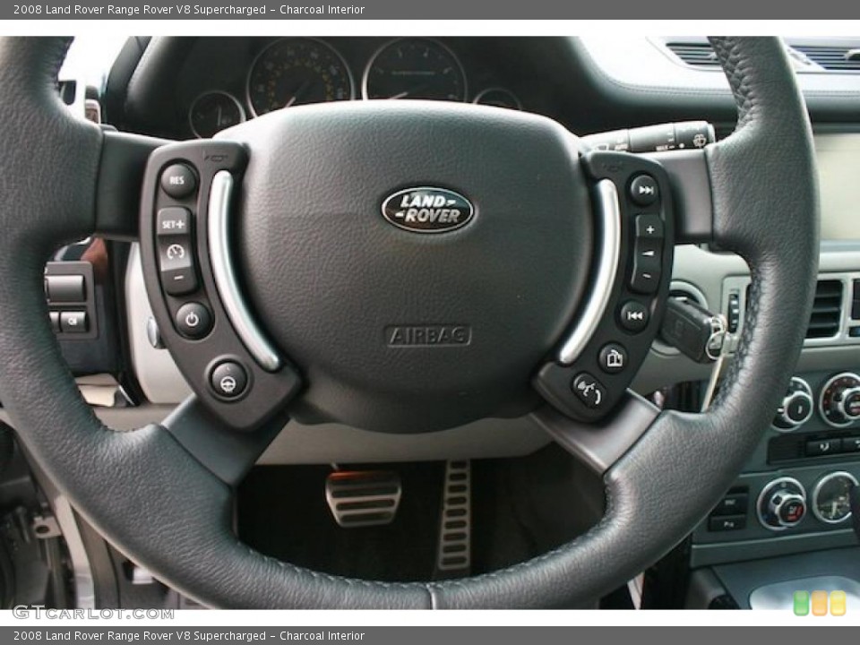 Charcoal Interior Steering Wheel for the 2008 Land Rover Range Rover V8 Supercharged #46940841