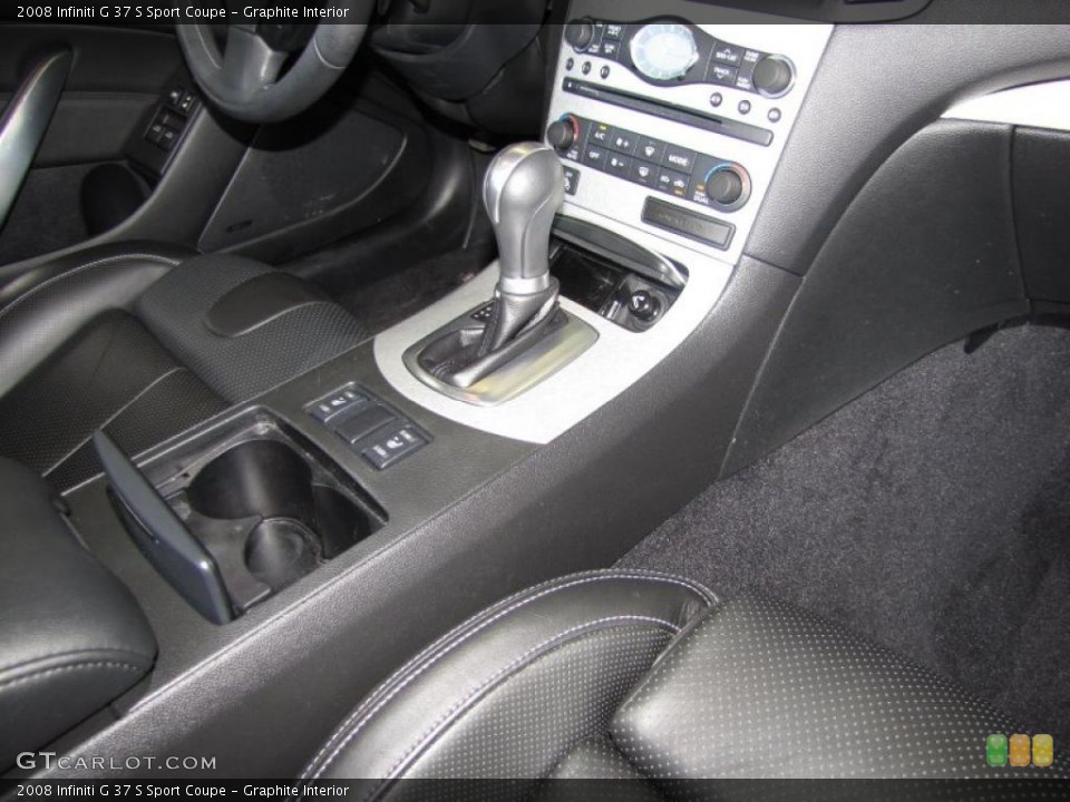 Graphite Interior Controls for the 2008 Infiniti G 37 S Sport Coupe #46941873