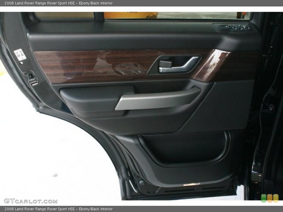 Ebony Black Interior Door Panel for the 2008 Land Rover Range Rover Sport HSE #46942386