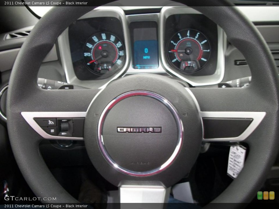 Black Interior Steering Wheel for the 2011 Chevrolet Camaro LS Coupe #46942428