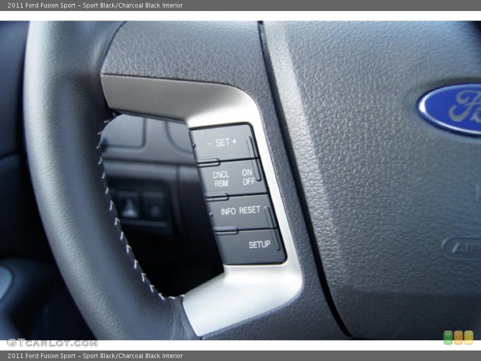 Sport Black/Charcoal Black Interior Controls for the 2011 Ford Fusion Sport #46942929
