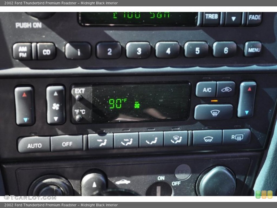 Midnight Black Interior Controls for the 2002 Ford Thunderbird Premium Roadster #46943028