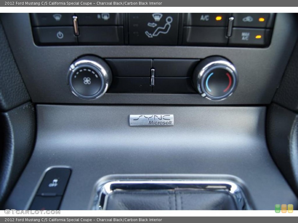 Charcoal Black/Carbon Black Interior Controls for the 2012 Ford Mustang C/S California Special Coupe #46943526