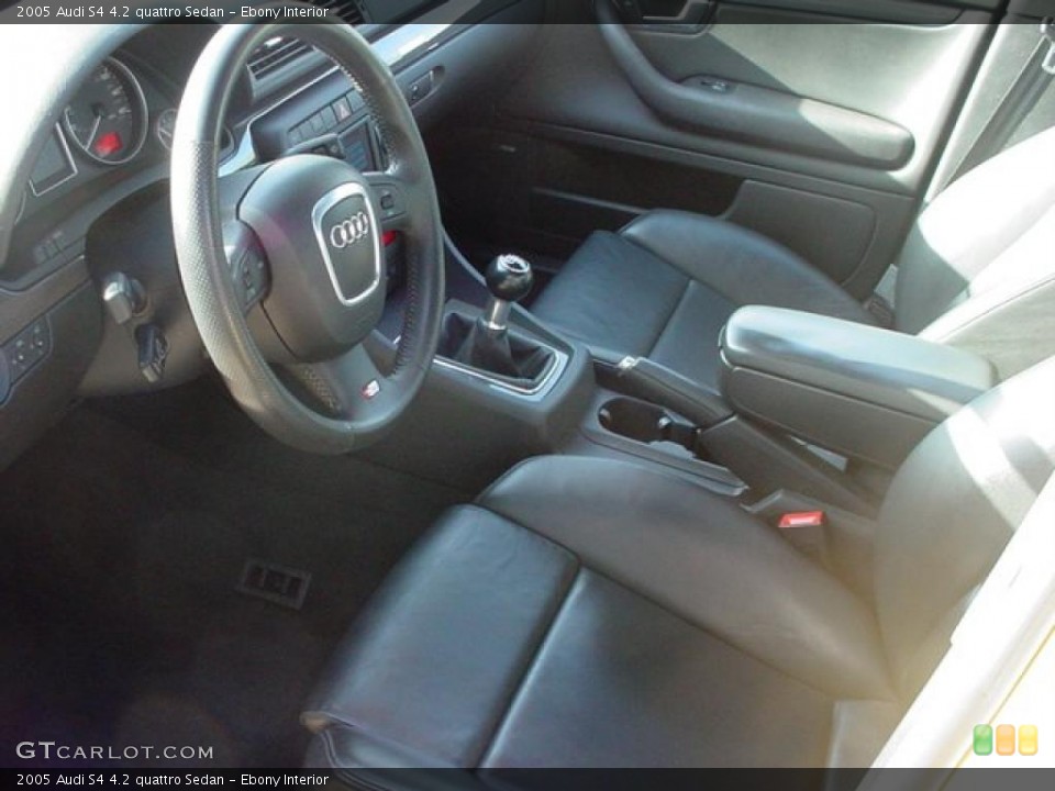 Ebony Interior Photo for the 2005 Audi S4 4.2 quattro Sedan #46945272