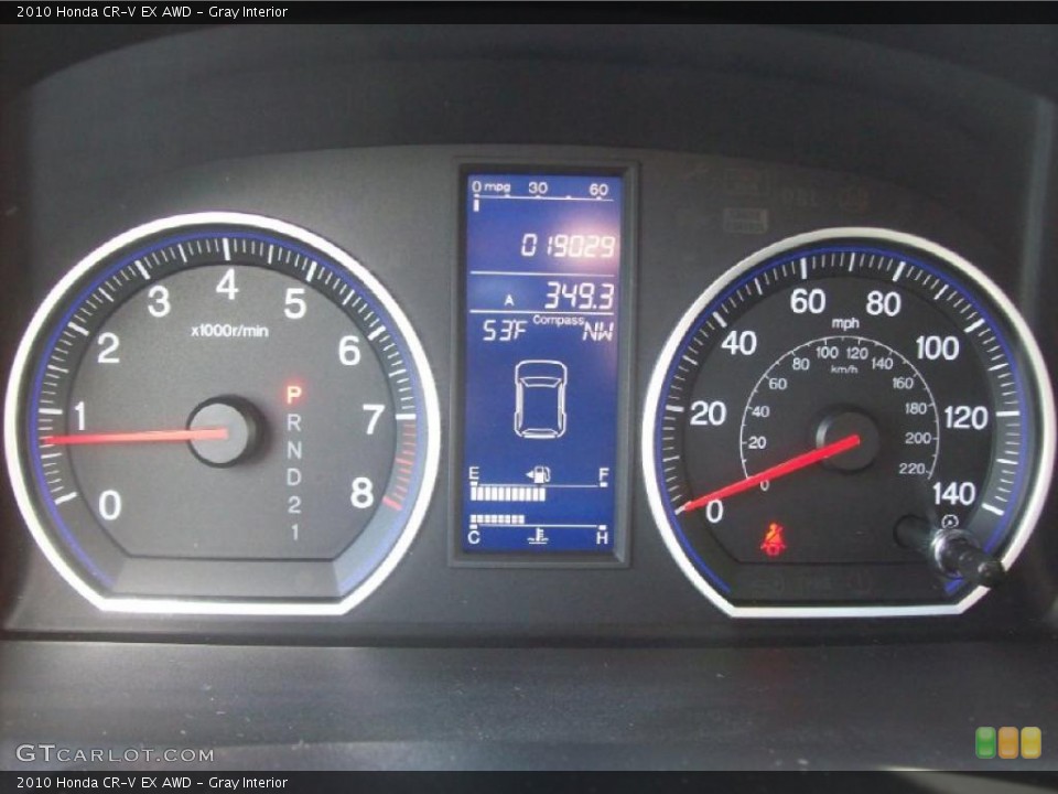 Gray Interior Gauges for the 2010 Honda CR-V EX AWD #46946190