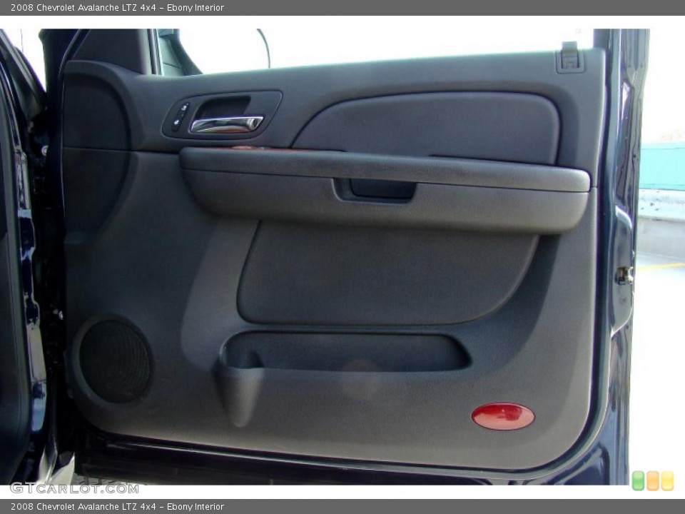 Ebony Interior Door Panel for the 2008 Chevrolet Avalanche LTZ 4x4 #46946295