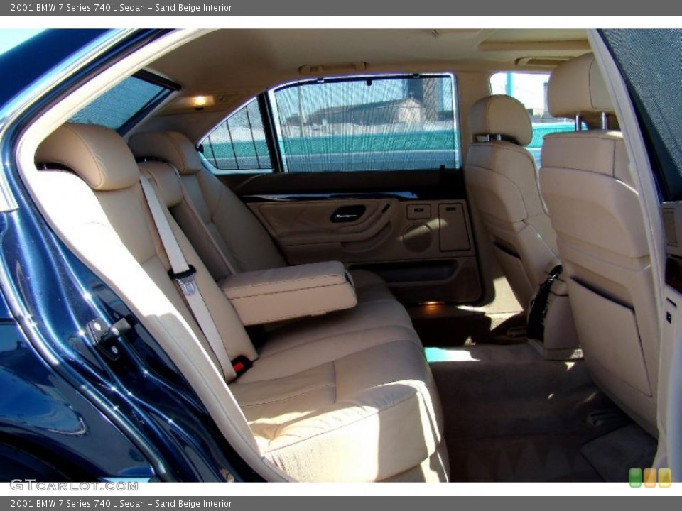 Sand Beige Interior Photo for the 2001 BMW 7 Series 740iL Sedan #46946925