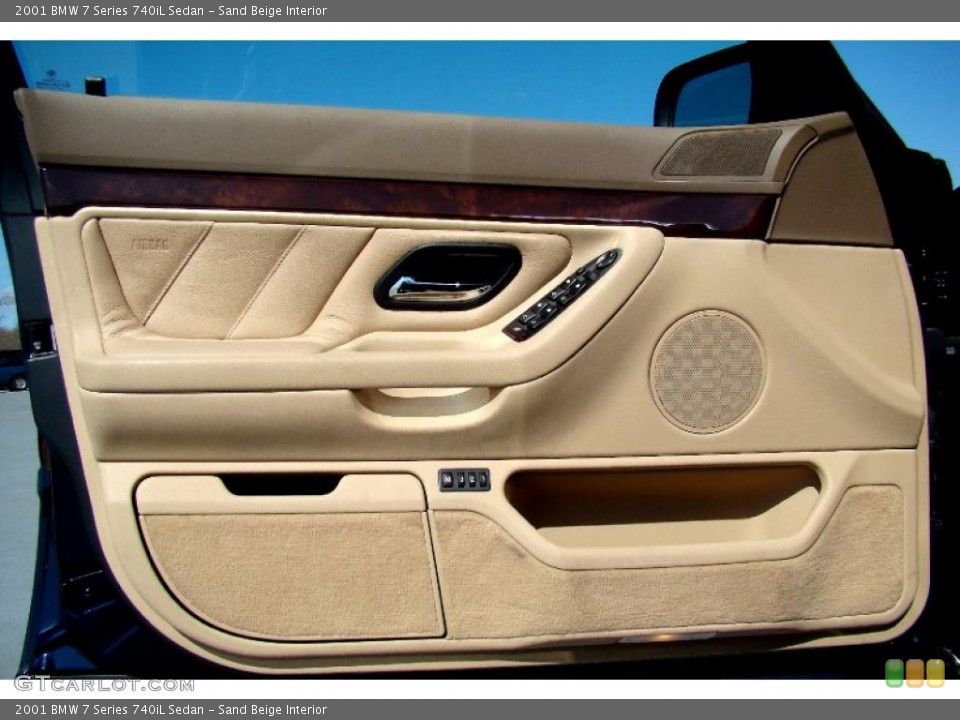Sand Beige Interior Door Panel for the 2001 BMW 7 Series 740iL Sedan #46947090