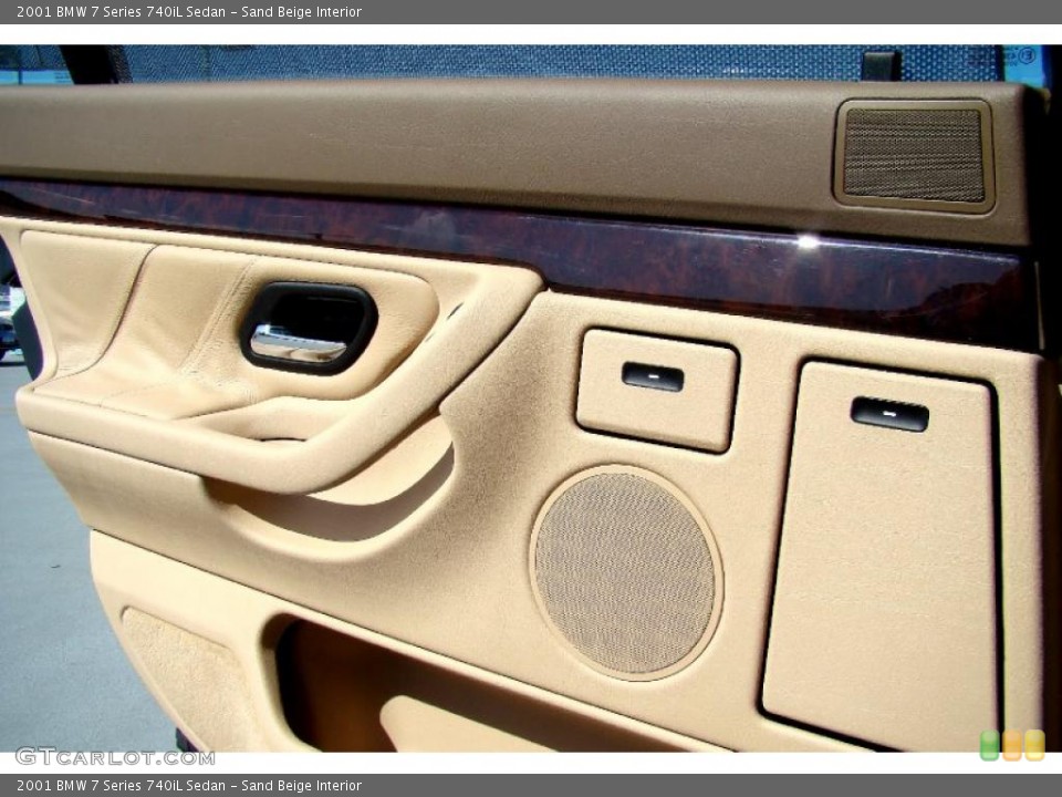 Sand Beige Interior Door Panel for the 2001 BMW 7 Series 740iL Sedan #46947135