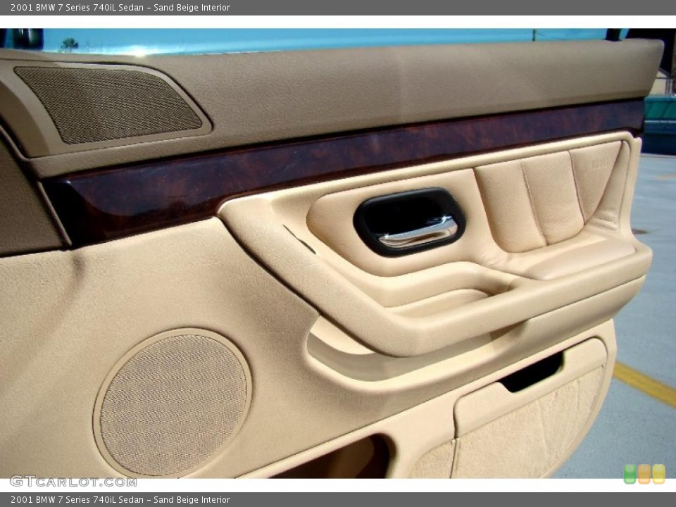 Sand Beige Interior Door Panel for the 2001 BMW 7 Series 740iL Sedan #46947180