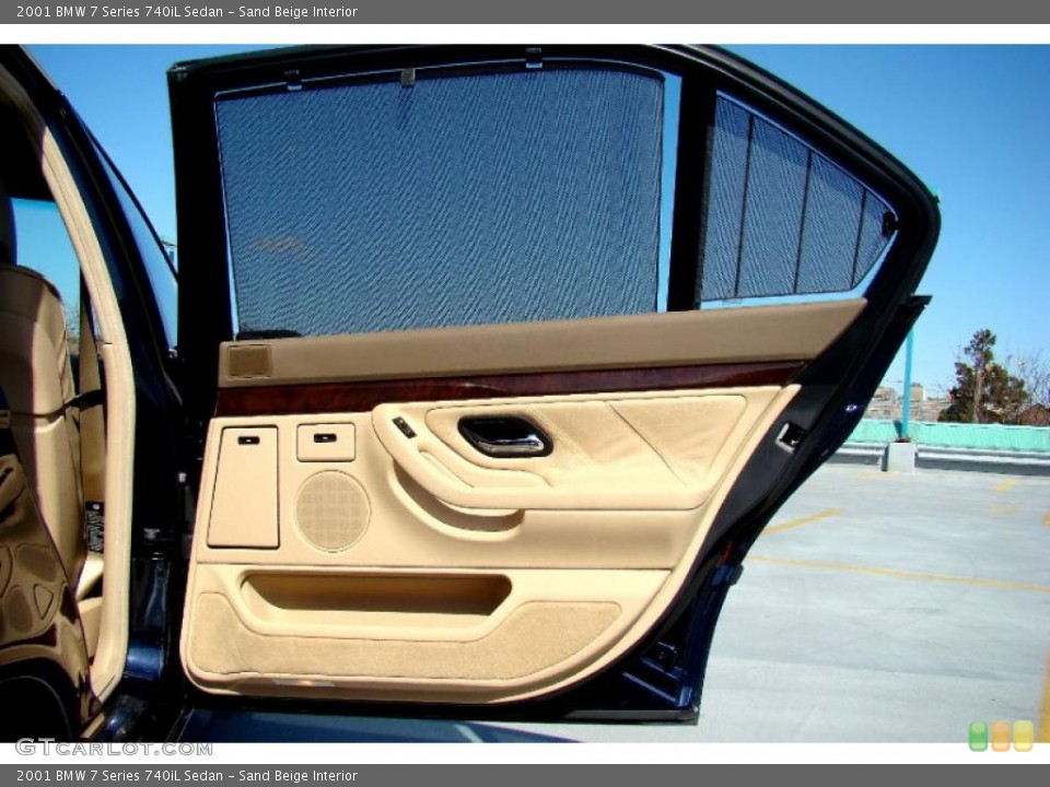 Sand Beige Interior Door Panel for the 2001 BMW 7 Series 740iL Sedan #46947210