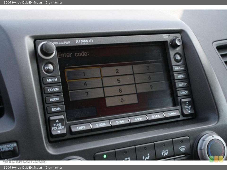 Gray Interior Controls for the 2006 Honda Civic EX Sedan #46947516