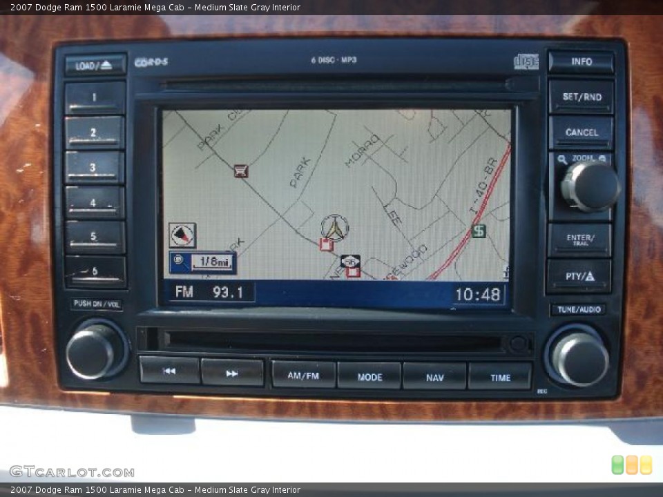 Medium Slate Gray Interior Navigation for the 2007 Dodge Ram 1500 Laramie Mega Cab #46947627
